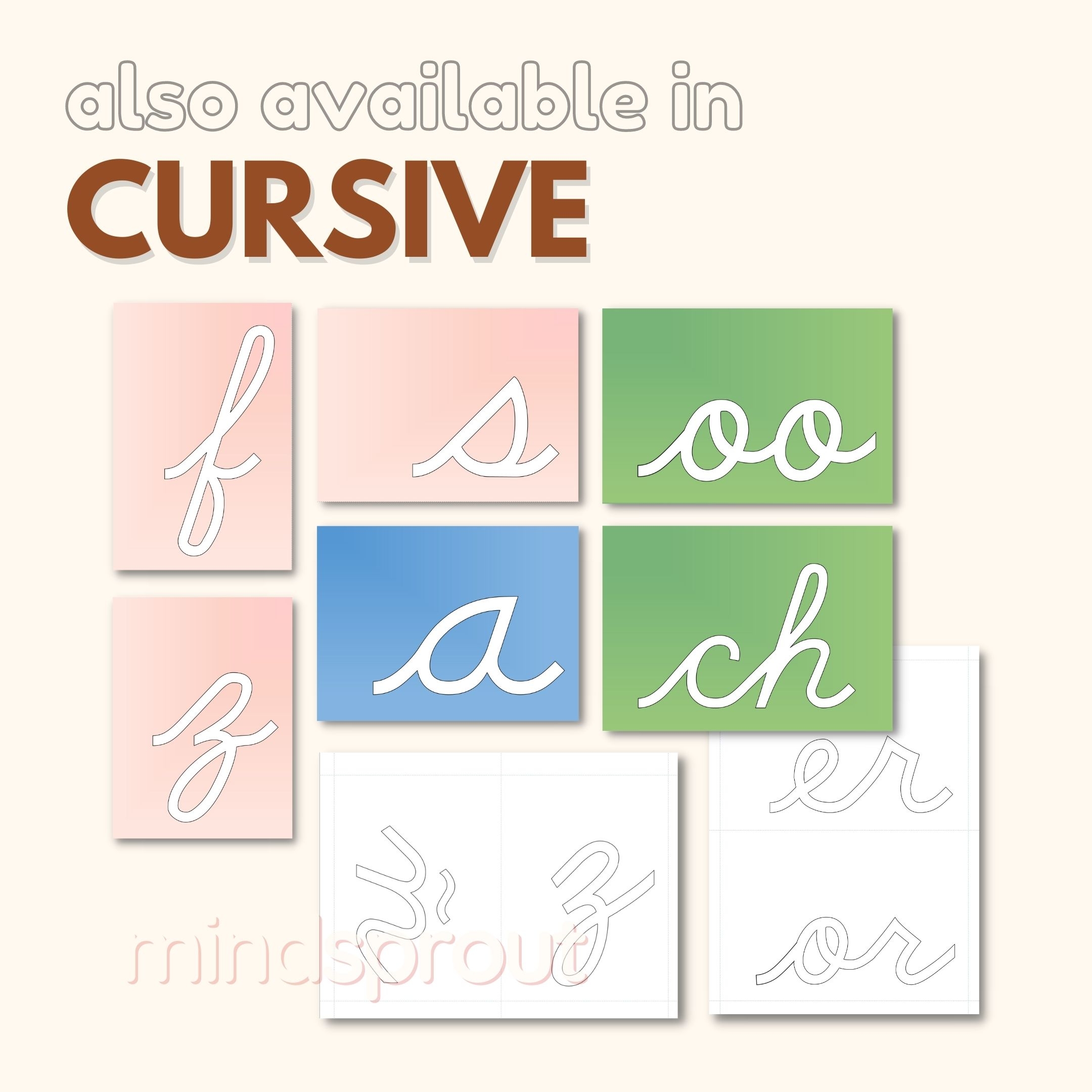 Montessori Sandpaper Letters DIY Template DNEALIAN Uppercase Lowercase Alphabet Letter Phonogram Made By Teachers