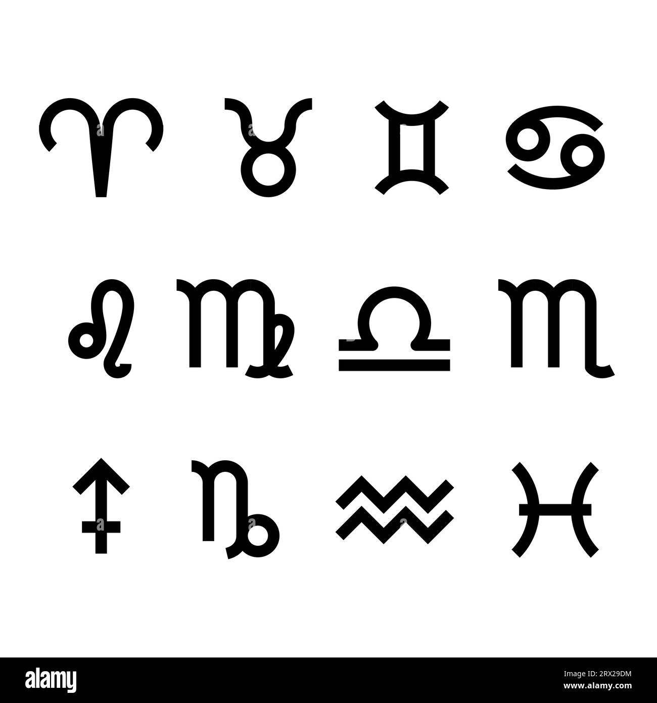 Zodiac Months Black And White Printable Tribal