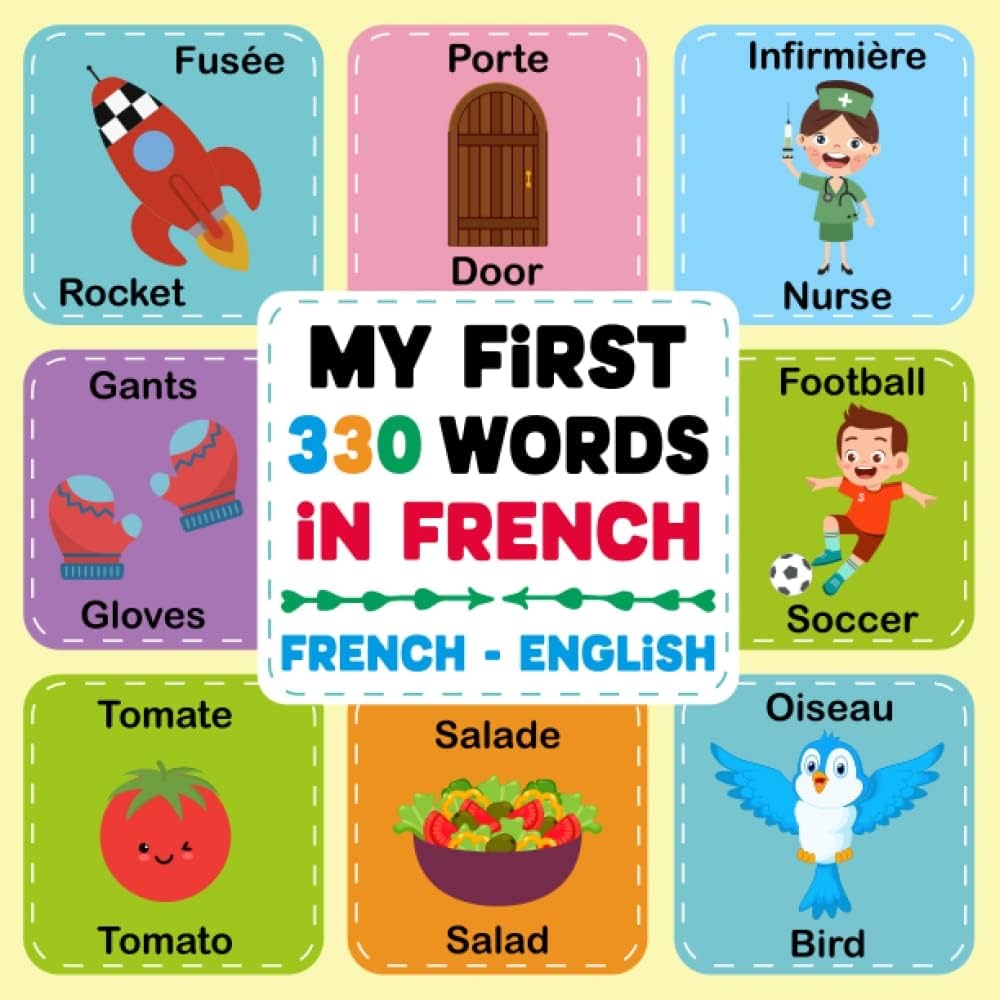 My First 330 Words In French An English French Bilingual Picture Dictionary For Kids To Learn French Vocabulary The Fun Way French Learning Book For Kids Kidlingo P A Hraf 9798393337292 Amazon Books