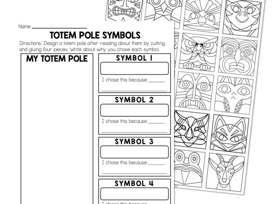 Native American Totem Pole Symbols Lucky Little Learners