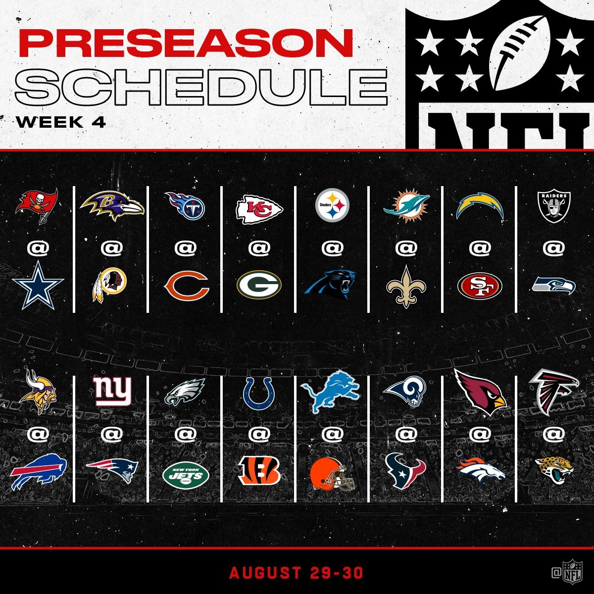 Nfl Week 4 Schedule Printable