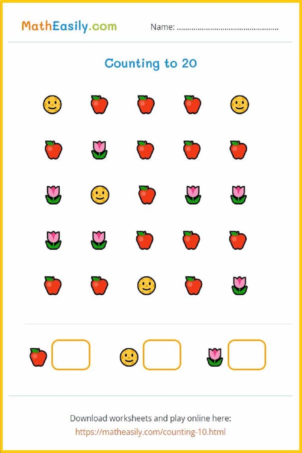 Number Recognition Games 1 10 Online Worksheets