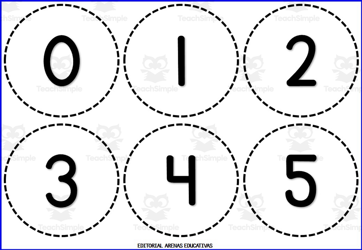 NUMBERS 1 TO 100 Circular Numbers By Teach Simple