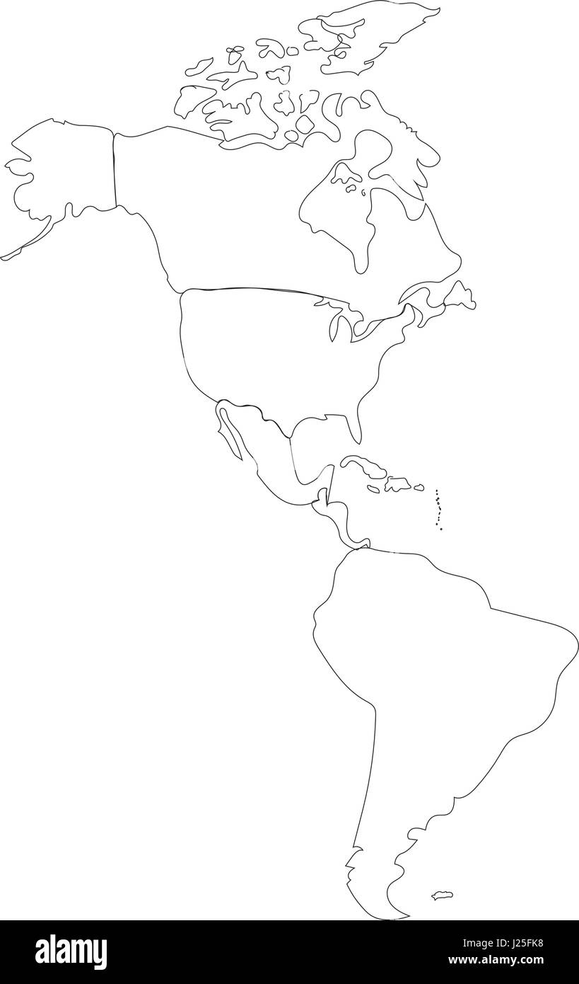 Outline Map Of America Hi res Stock Photography And Images Alamy