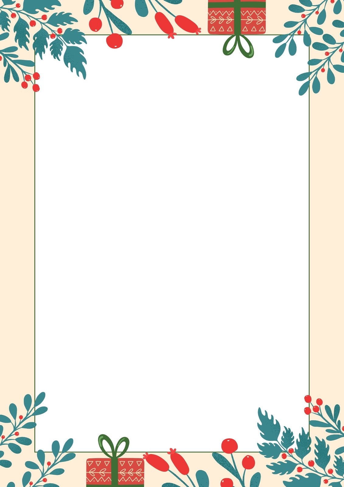 Page 2 Free Customizable Christmas Page Border Templates Canva