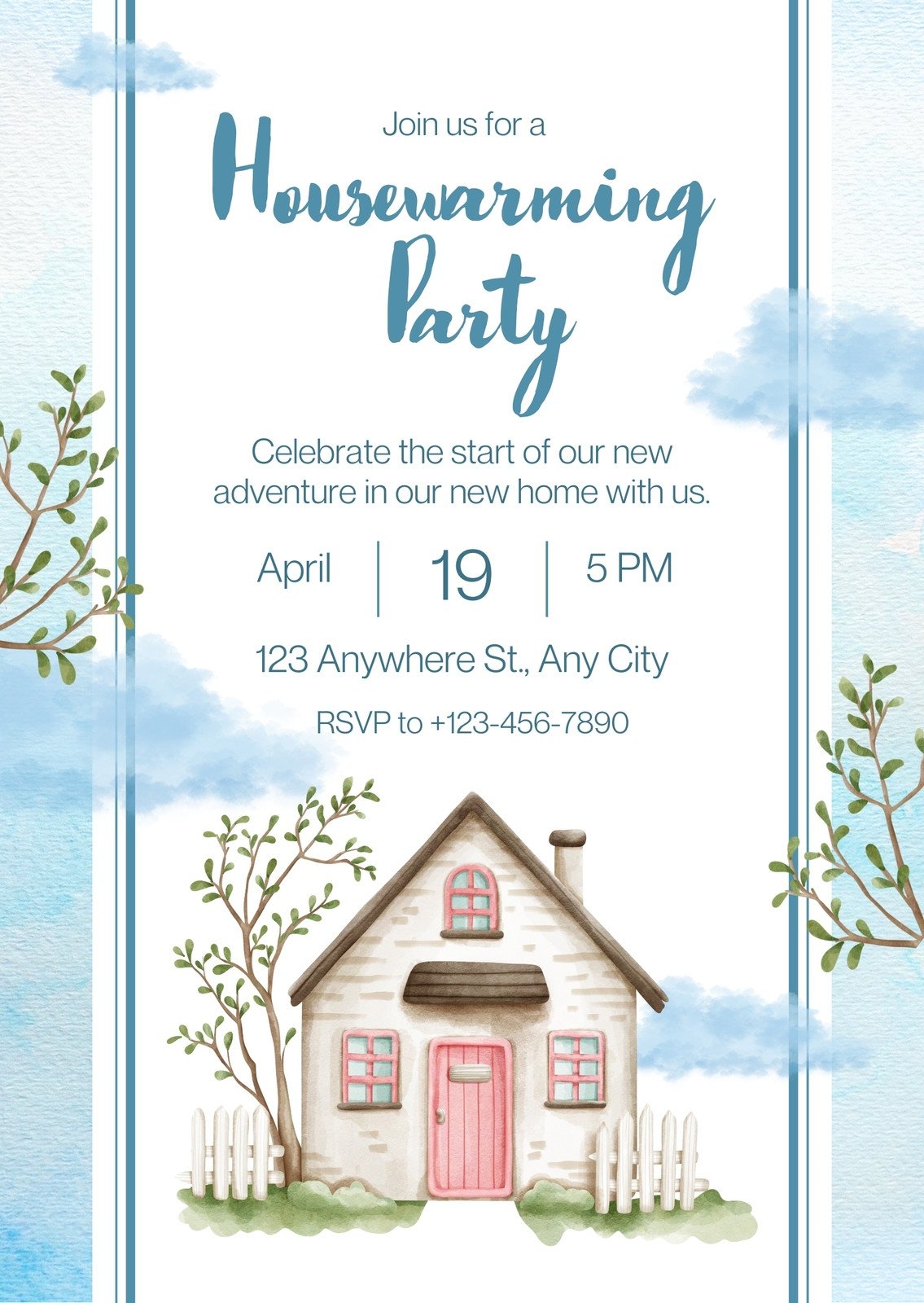 Page 3 Free Custom Printable Housewarming Invitation Templates Canva
