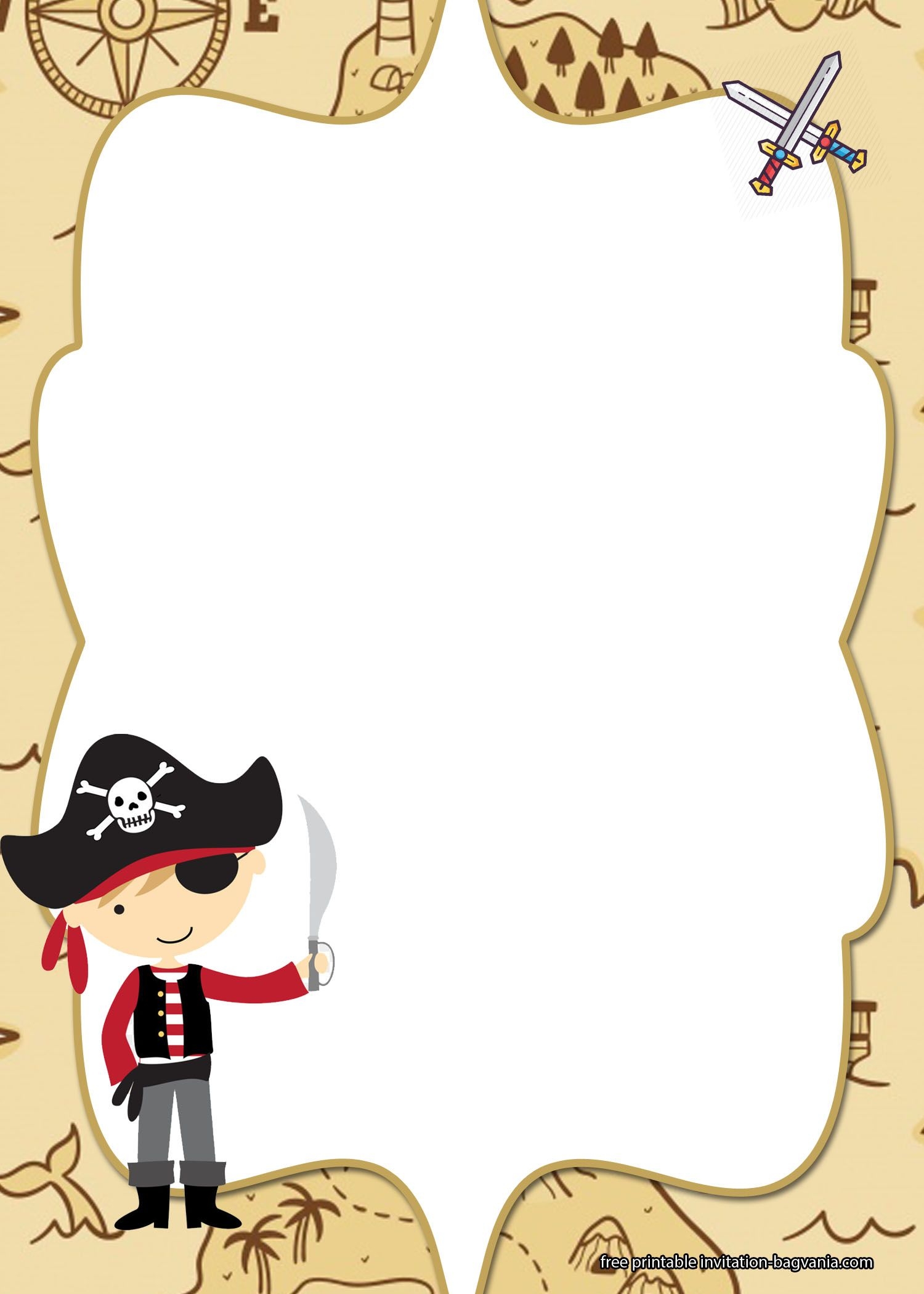 Pirate Party Invitations Free Printable
