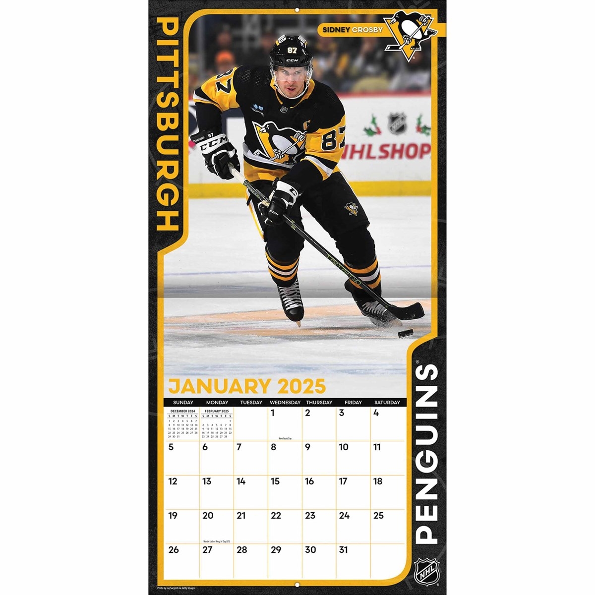 Pittsburgh Penguins NHL Calendar 2025