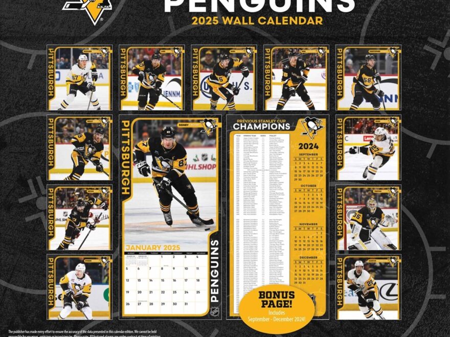 Pittsburgh Penguins NHL Calendar 2025