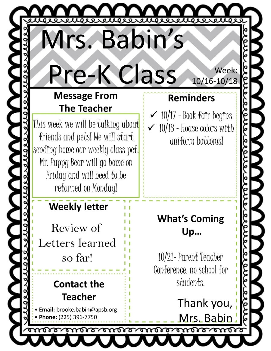 PK Newsletter Oct 16 Babin