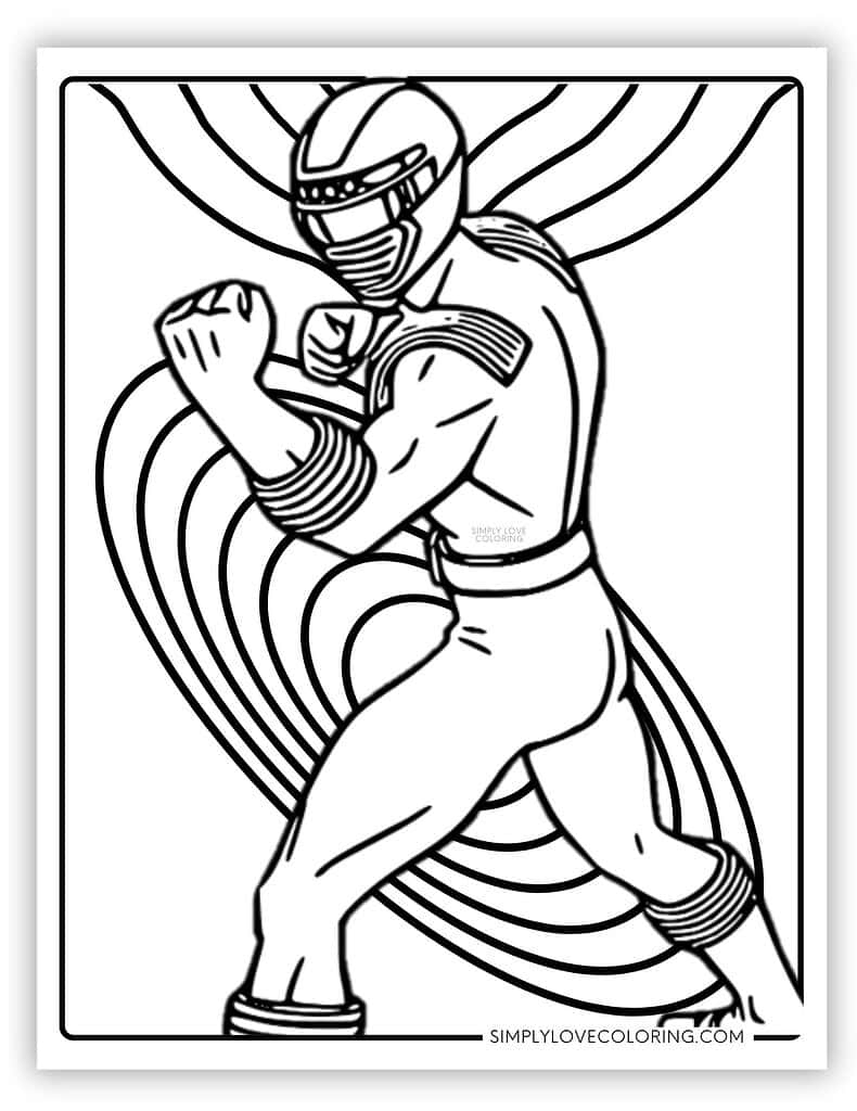 Power Rangers Printable Coloring Pages