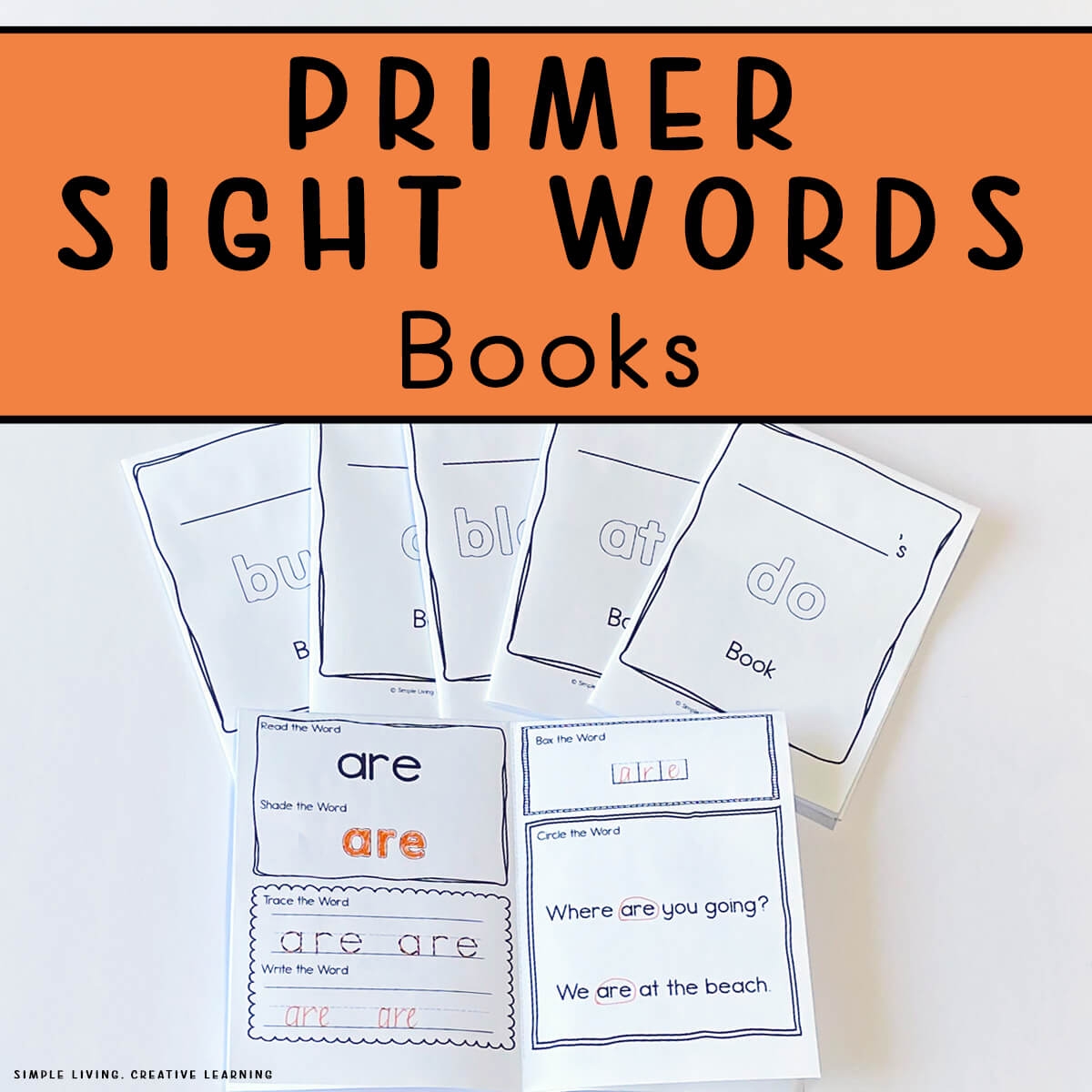 Pre-Primer Sight Word Printable Books