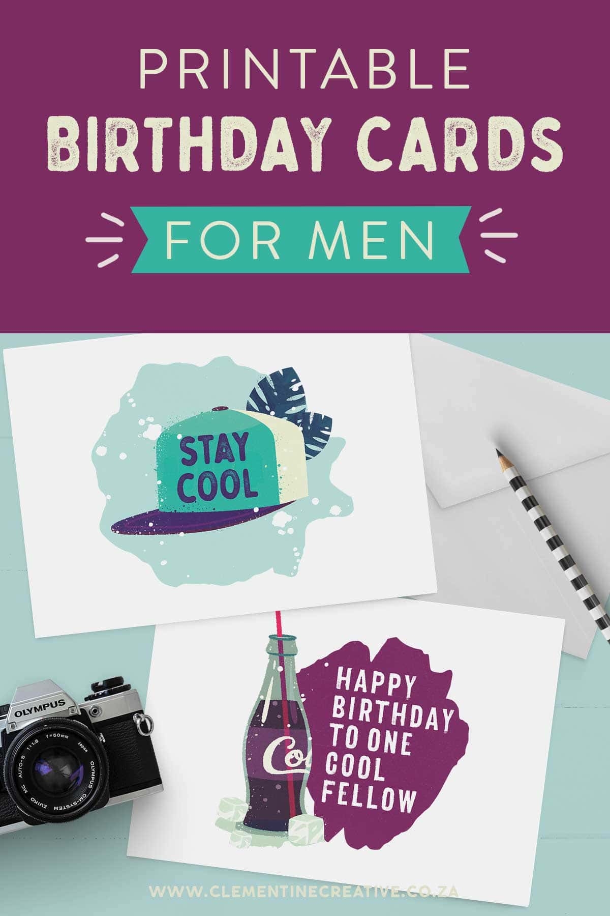 Printable Birthday Cards For Him Premium Stay Cool
