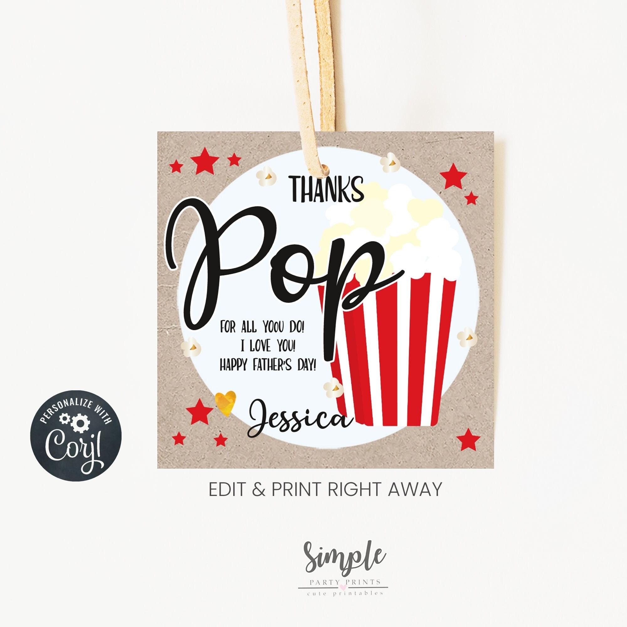 Free Printable Pop By Tags