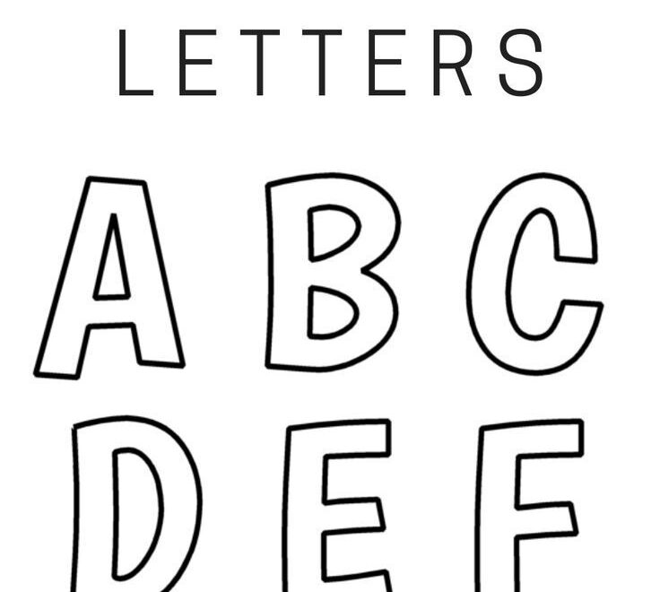 Printable FREE Alphabet Templates Worksheets Library
