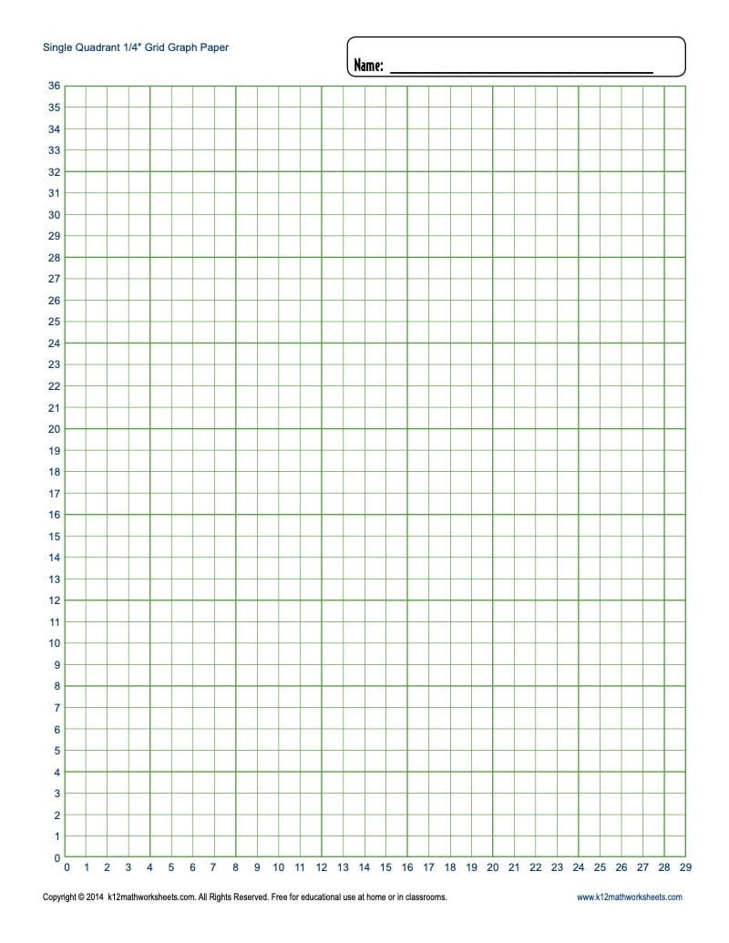 Full Page Graph Paper Printable
