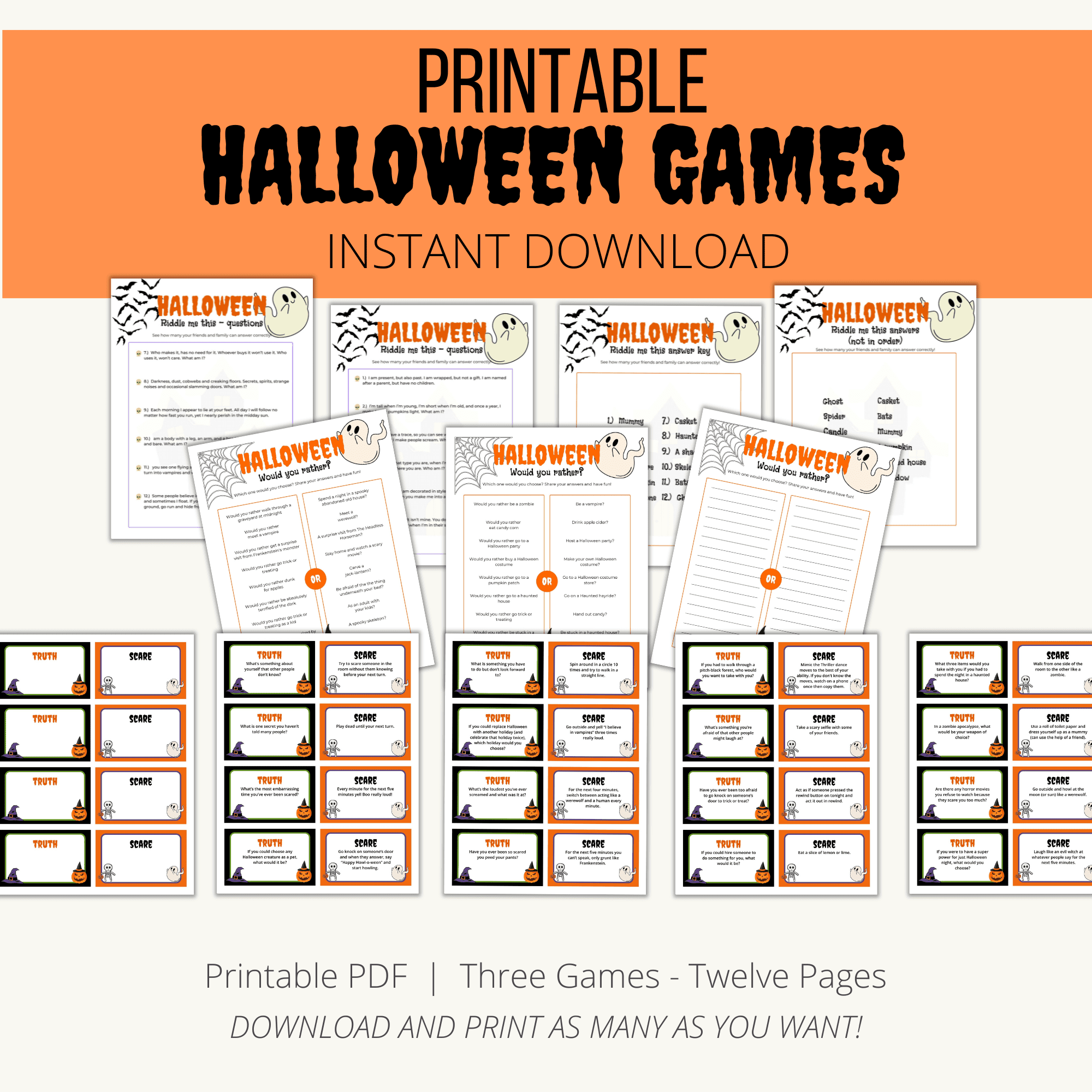 Free Printable Halloween Games For Adults