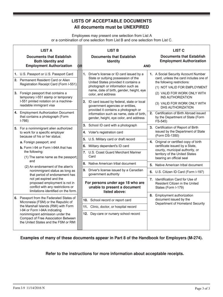 Printable I9 Fill Out Sign Online DocHub