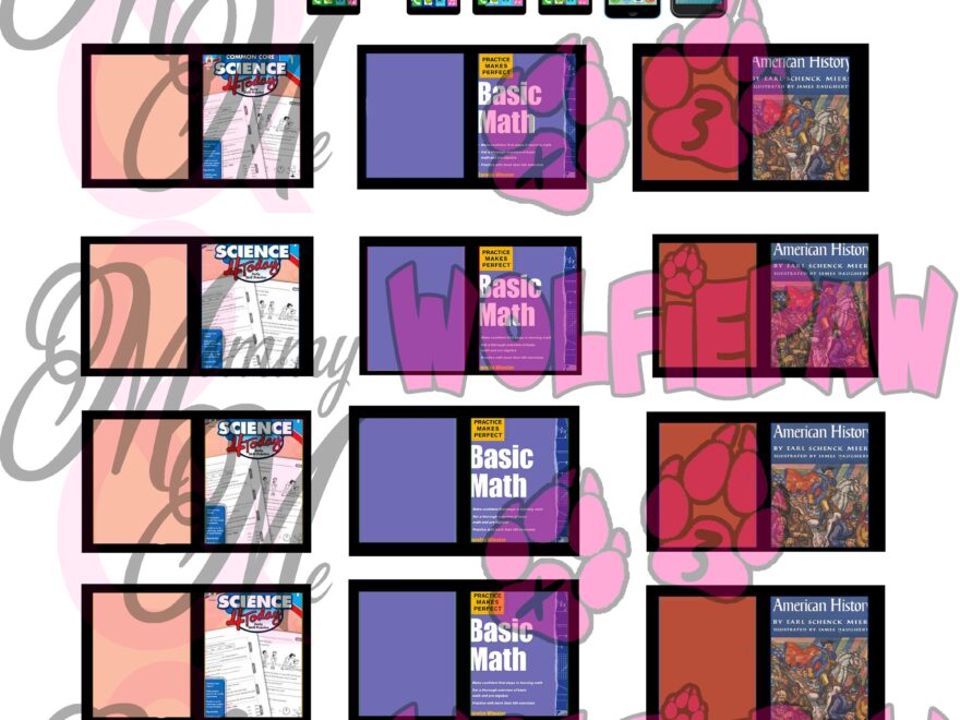Printable LPS Front And Back Cell Phone And School Books Digital File Available To Print Immediately Etsy