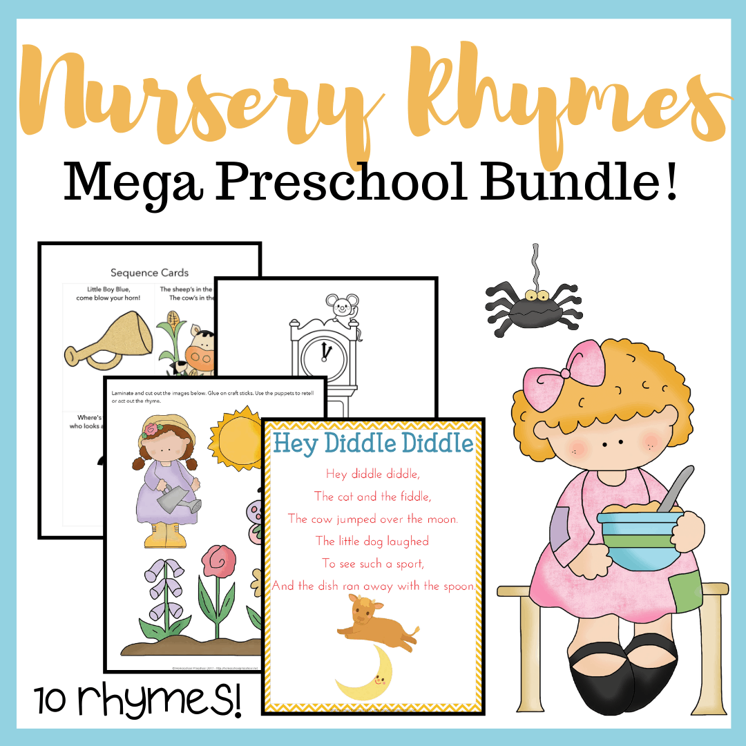 Printable Nursery Rhyme Activities Homeschool Preschool Shop
