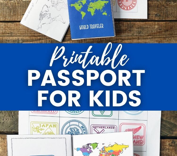Printable Passport For Kids Explore The World From Home