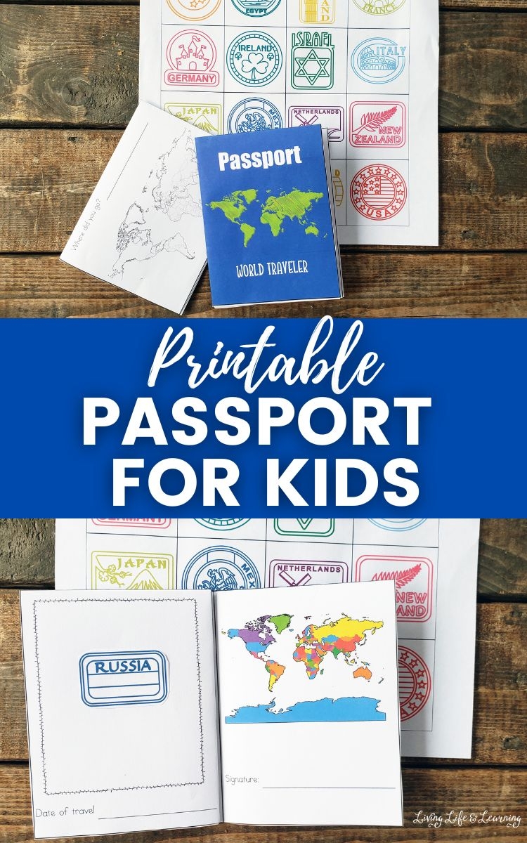 Printable Passport For Kids Explore The World From Home