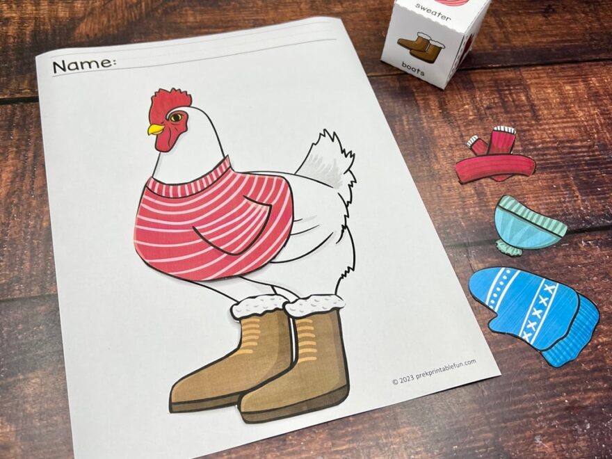 Printable Preschool A Hat For Minerva Louise Book Companion Set