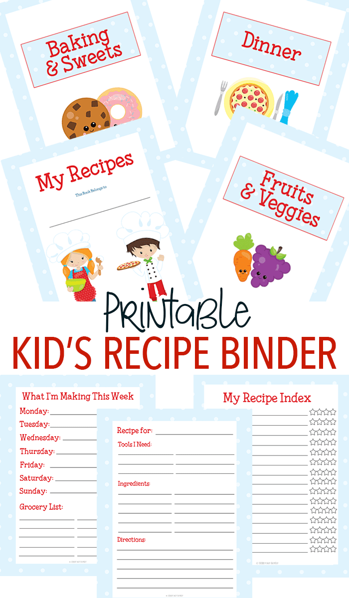 Printable Recipe Pages For Binder