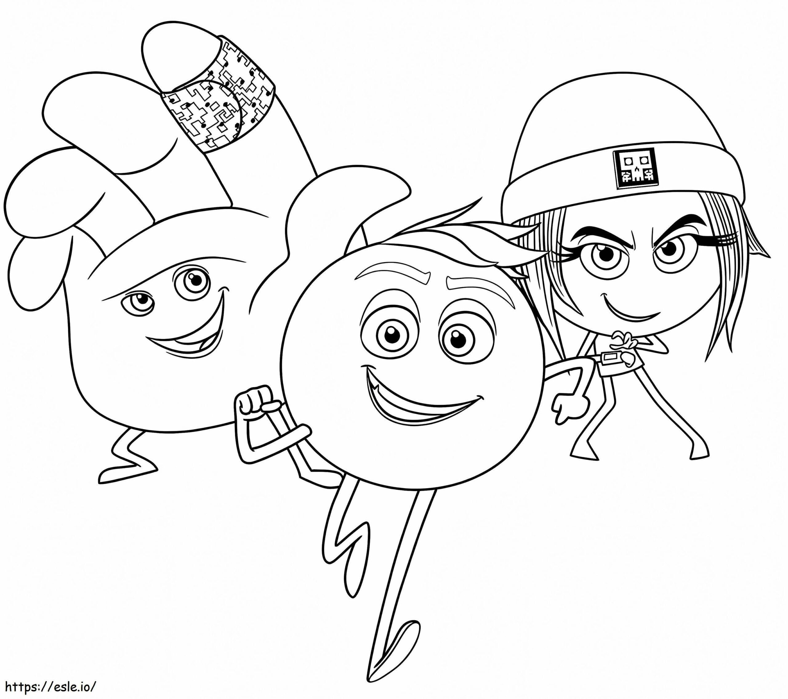 Printable The Emoji Movie Coloring Page