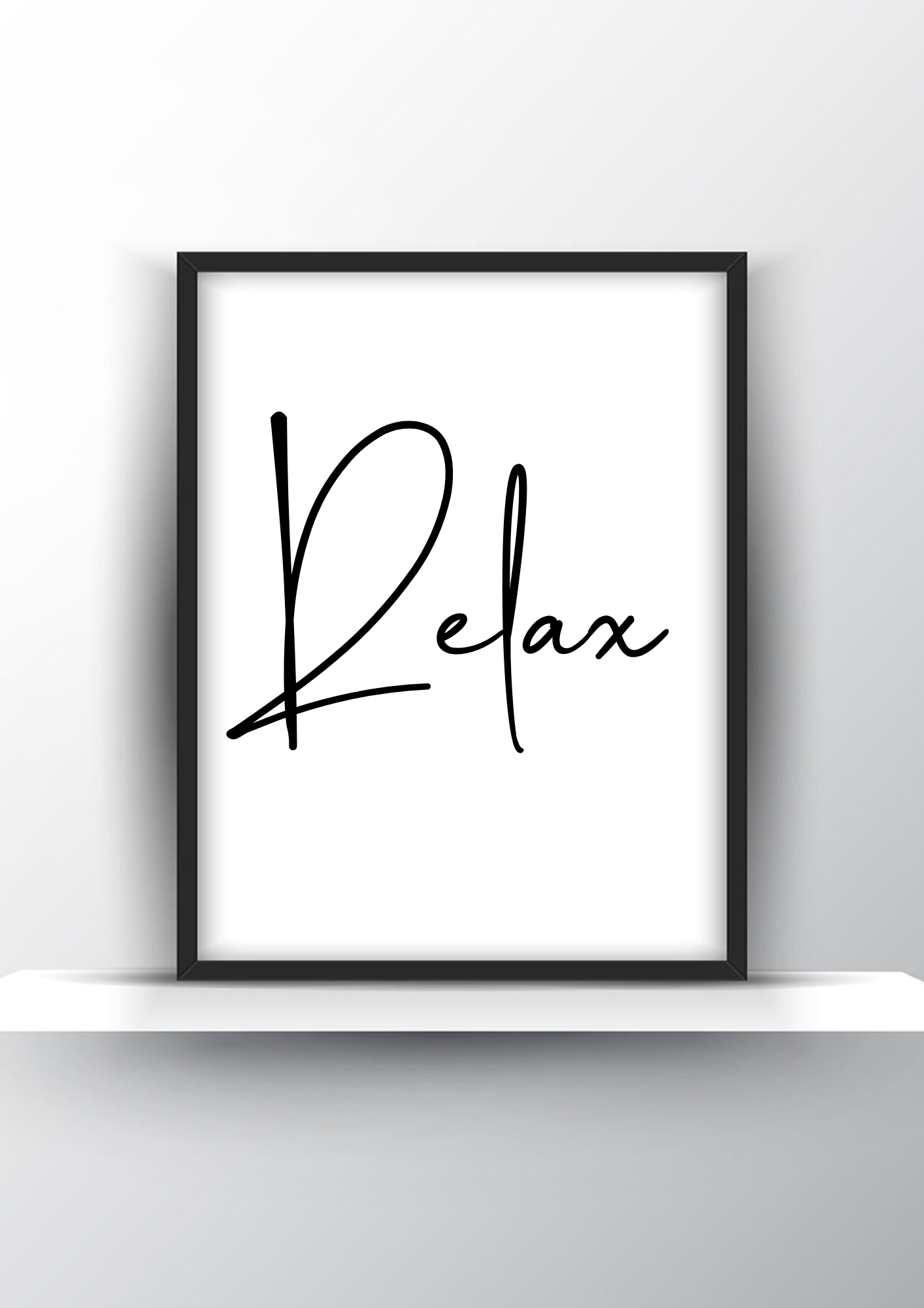 Relax Printable Wall Art Bedroom Bathroom Home Decor Shark Printables