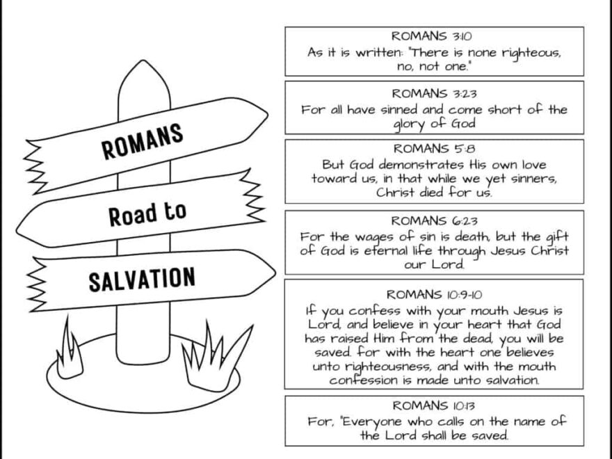 Romans Road To Salvation plus Free Printable