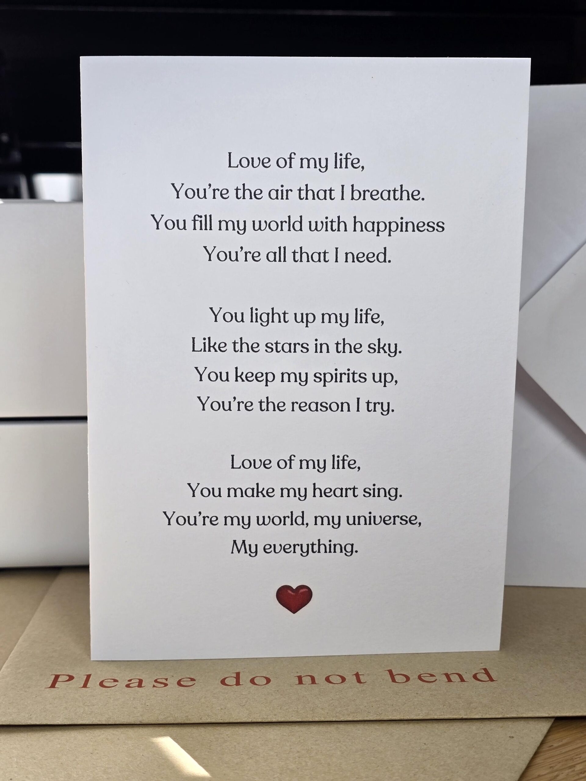 Romantic Love Poem Etsy UK