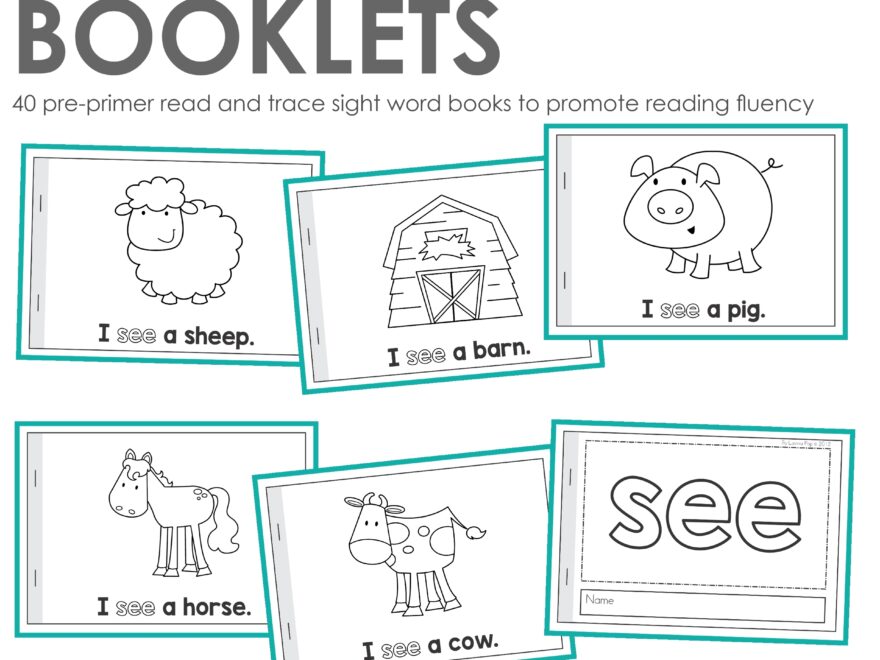 Sight Word Read Trace Readers Pre Primer Sight Words