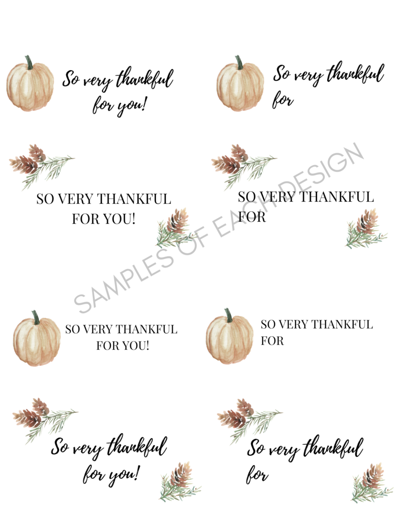 Simple Thanksgiving Tablescape Free Printable Place Cards