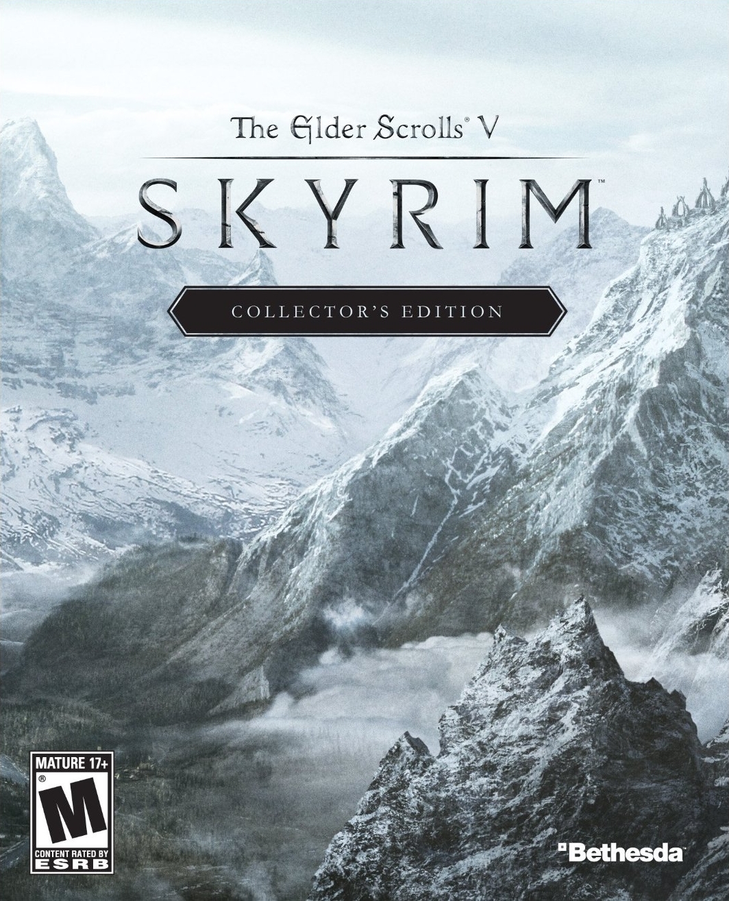 Elder Scrolls Skyrim 360 Printable Box Art