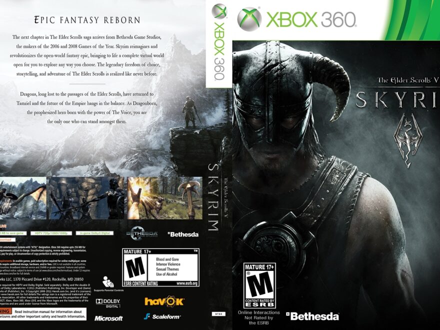 Skyrim Box Art Behance
