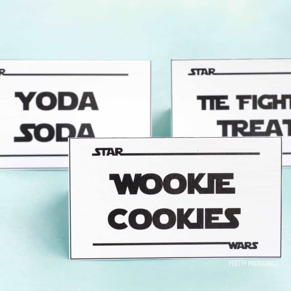 Free Printable Star Wars Food Labels