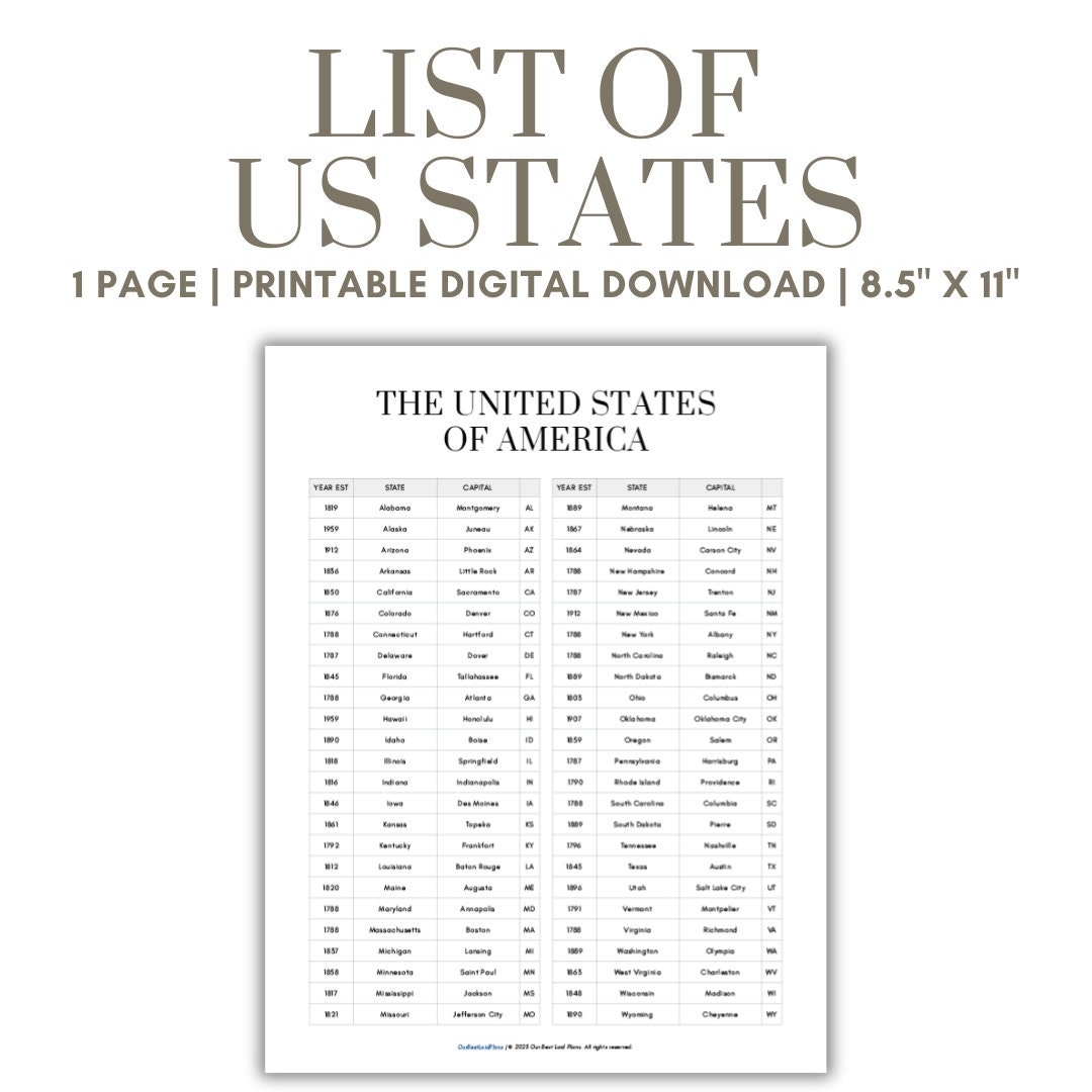State Abbreviation Etsy New Zealand Worksheets Library