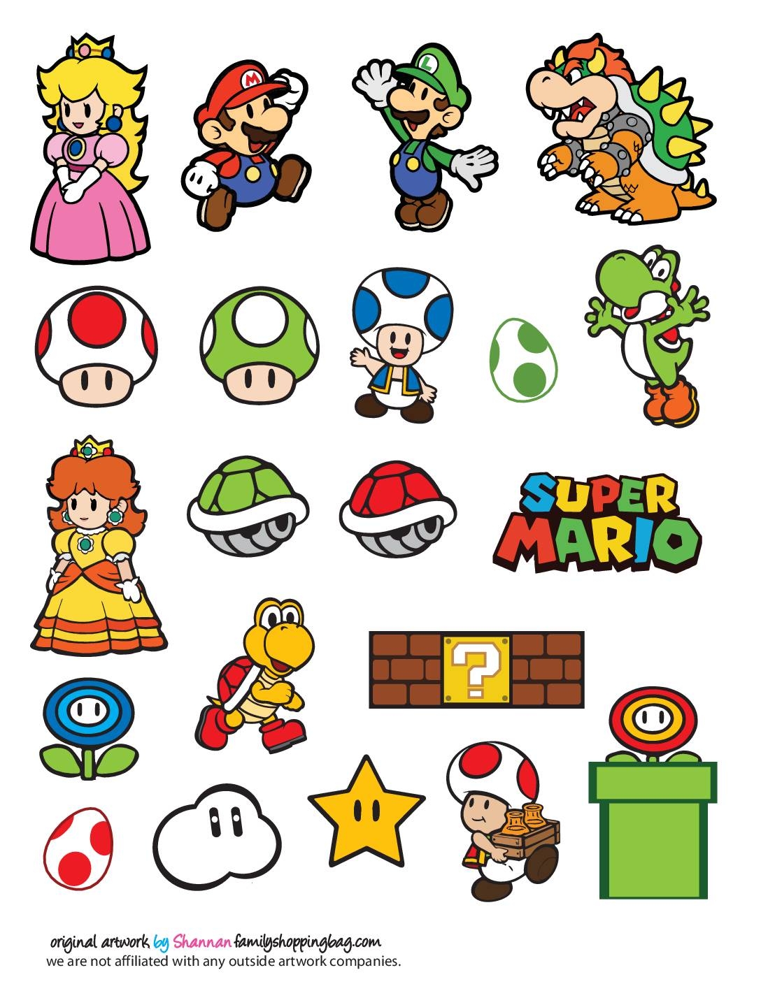 Free Printable For Super Mario