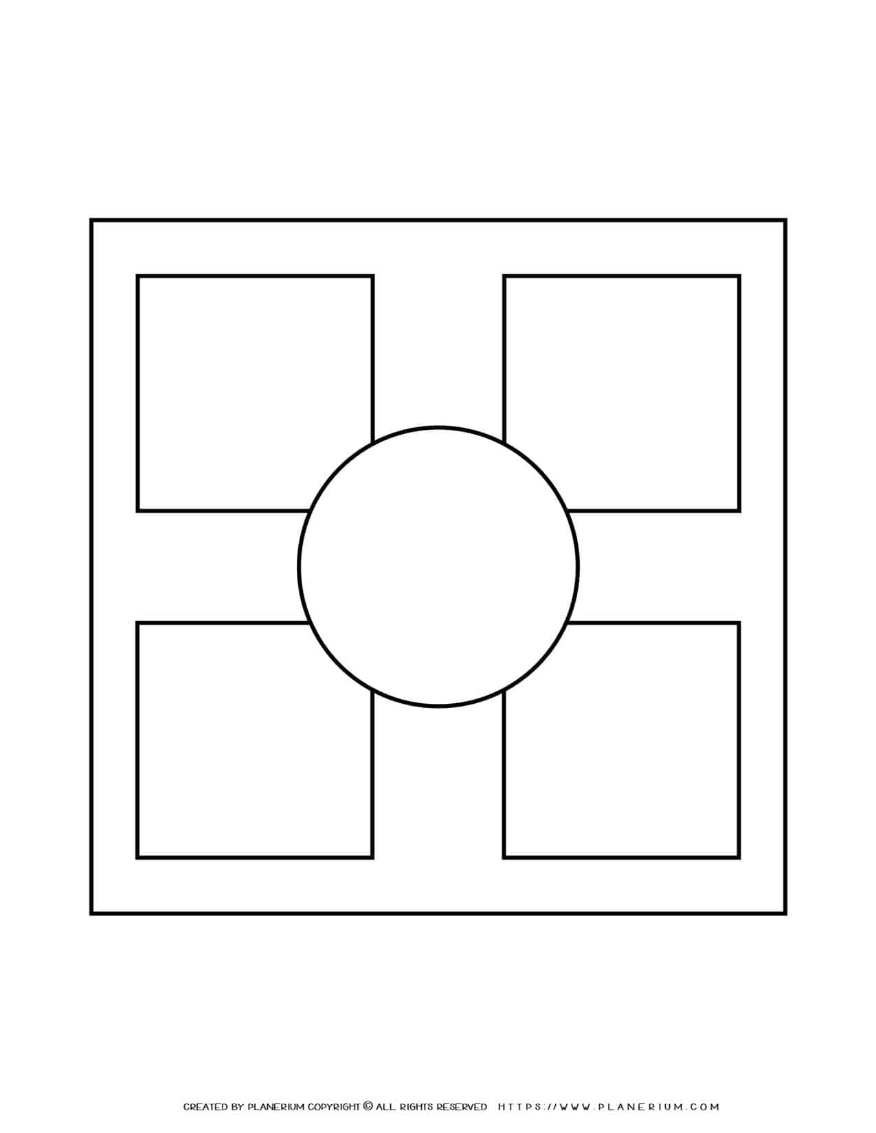 Story Map Template Four Squares Framed Planerium