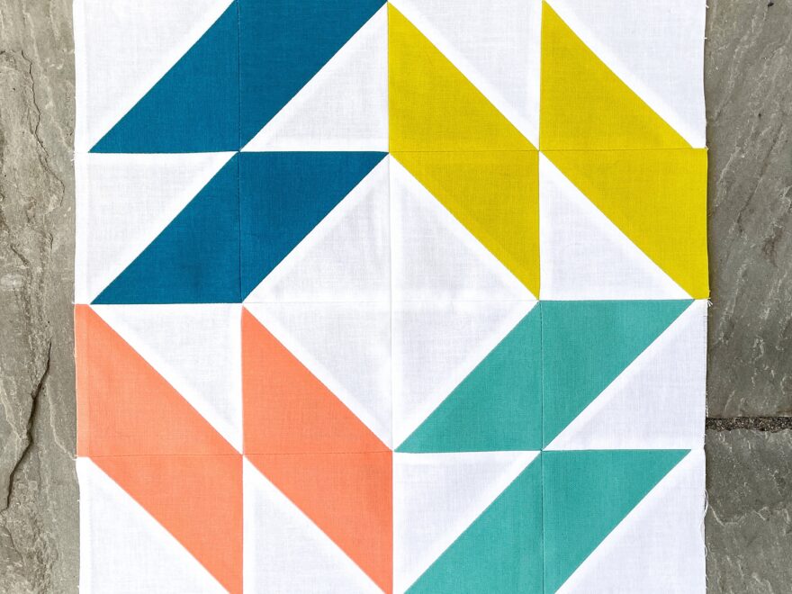 Summer Sampler 10 Mosaic A Free Block Pattern Lee Heinrich Designs Modern Quilt Patterns