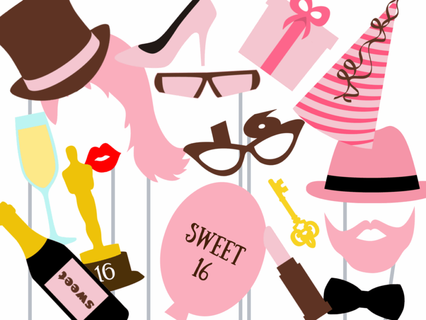 Sweet 16 Photo Booth Props Magical Printable