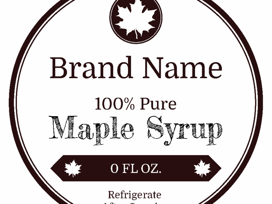 Syrup Label Templates Design Free Online SheetLabels