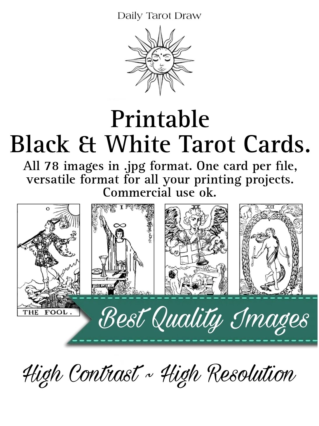 Free Printable Vintage Tarot Deck