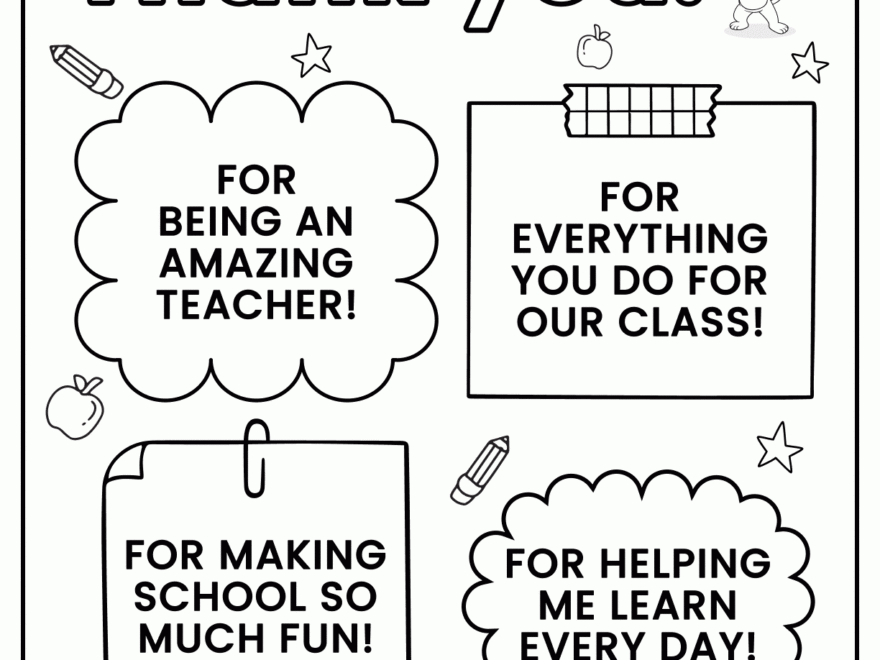Teacher Appreciation Free Printable ABCmouse