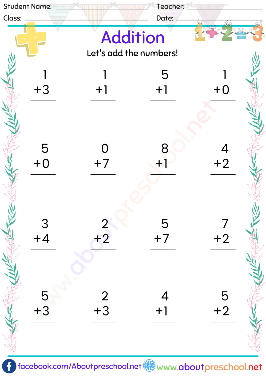 Test For Grade 1 Math Archives Page 10 Of 11 About Preschool