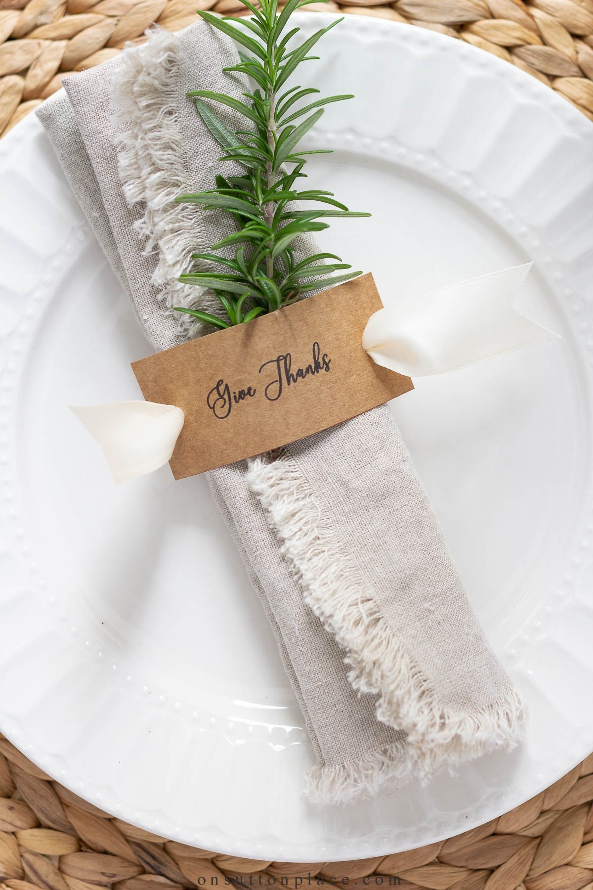 Free Printable Napkin Ring Template