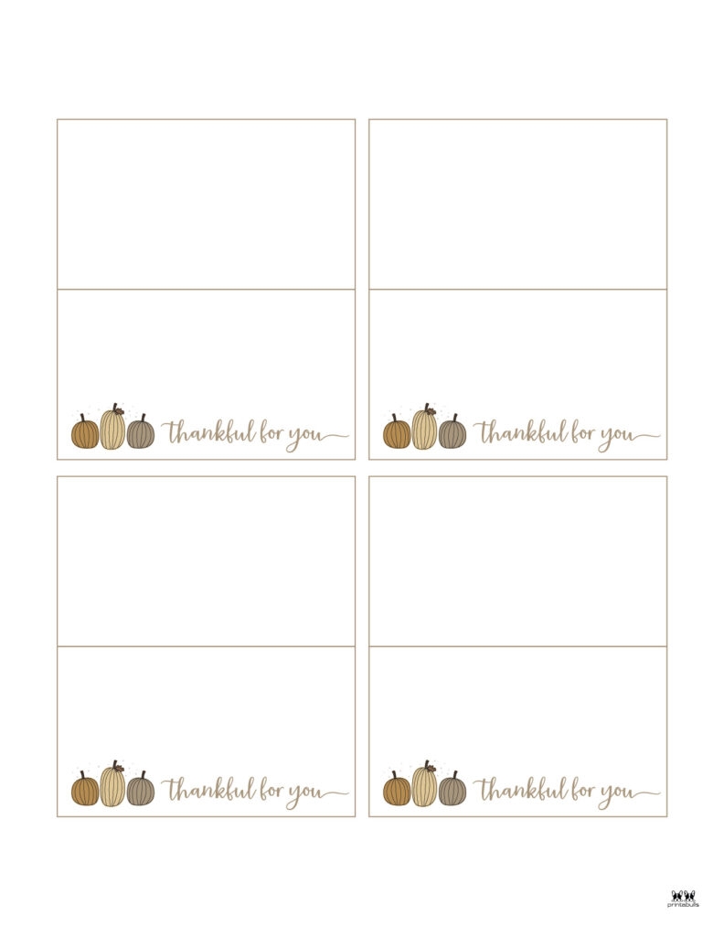 Free Printable Thanksgiving Grateful Place Cards