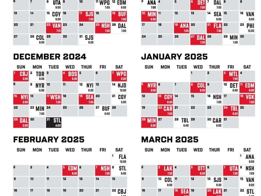 The Blackhawks 2024 25 Schedule Is OUT Let s Break It Down Bleacher Nation