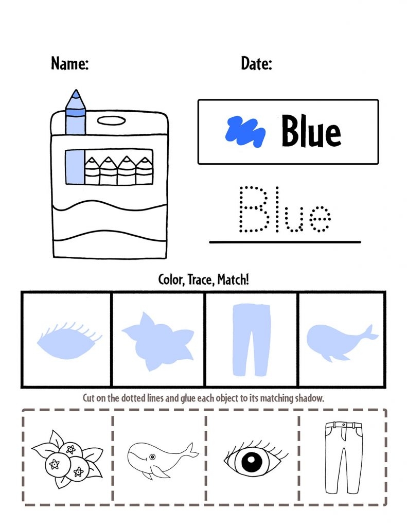 The Color Blue Worksheets 99Worksheets Worksheets Library